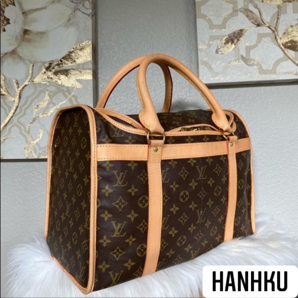 🌟LIKE NEW! 🌟NEW VACHETTA! Auth LOUIS VUITTON SAC CHAUSSURES TRAVEL BAG
